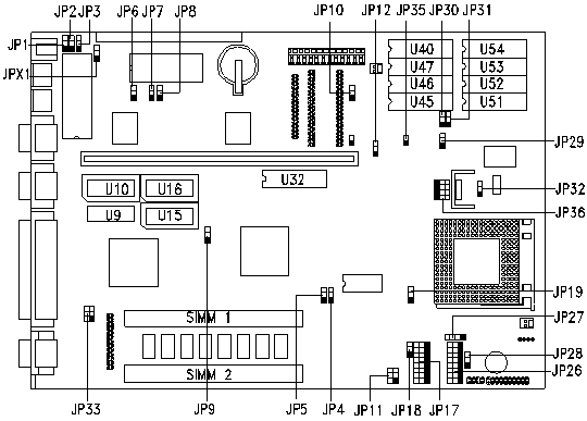 A1GX-2 Motherboard Diagram