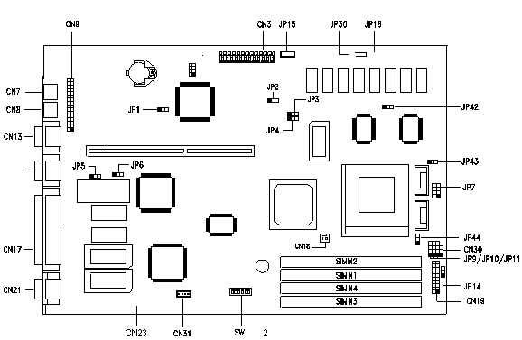 V55LA Motherboard Diagram