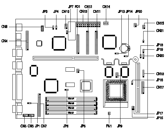 V56LA Motherboard Diagram