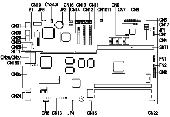 V65LA Motherboard Diagram