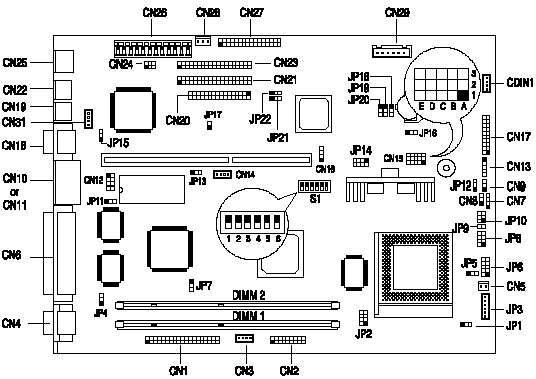 Acer V59LA Motherboard Diagram