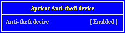 Anti Theft Device Screen
