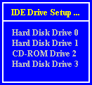 IDE Device Setup Screen