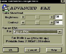 Advanced Fax Setup